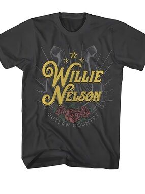 Willie Nelson Horseshoe Smoke Country Music Legend Graphic T-Shirt